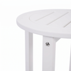 16-Inch HDPE Round Outdoor Side Table for Patio, Porch or Poolside