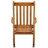 Square Wooden Outdoor Rocking Chair - Natural Finish