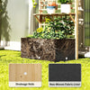 Cedar-Tone Raised Garden Planter with Trellis & Shelves