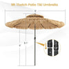 9 ft Portable Beach Umbrella with Solar LED Lights