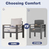 Oversized Aluminum Patio Furniture Set with Thick Cushions