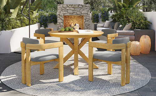 Built from solid acacia