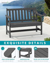 Weatherproof Two-Person Outdoor Bench With High Weight Capacity