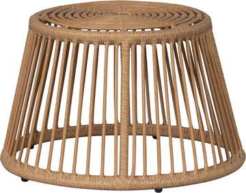 WOOOD hocker alatna - wicker - naturel - 33x43x43