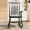LuxePorch Black Poplar Windsor Wood Rocking Chair