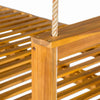 Acacia Wood Porch Swing Bed — Twin Size