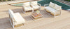 Modern Metal Patio Sectional — 7 Piece