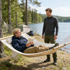Quilted Double Hammock with Beechwood Spreader Bar