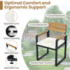 6-Piece Acacia Wood Outdoor Dining Set with Table, Chairs & Bench