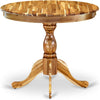 Contemporary Acacia Pedestal Round 36 Inches Table