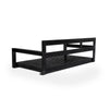 Acacia Wood Porch Swing Bed — Twin Size