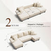 112-Inch U-Shaped Sleeper Sectional with Double Chaise