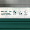 Galvanized Raised Garden Bed Planter, 4' x 2' x 1', Green