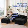 Modular Cloud Sectional Sofa with Chaise and Ottoman