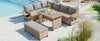 Rattan L-Shaped Patio Sectional — 5 Piece