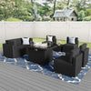 8-Piece Patio Conversation Set with 44-Inch Propane Fire Pit