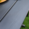 HDPE Outdoor Dining Chair — Weather-Resistant, Black