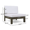 5-Piece Outdoor Sectional Sofa Set – Modular Acacia Wood Patio