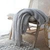 Dune Chunky-Knit Throw in grey