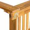 Acacia Wood Porch Swing Bed — Twin Size