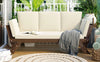 Adjustable Wood Daybed Sofa — Beige