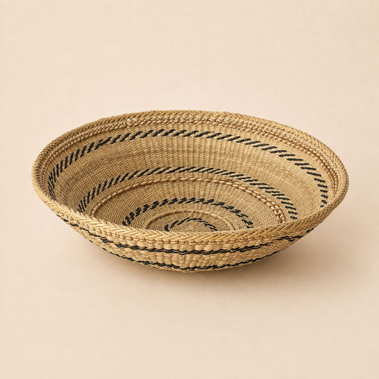 Yanomami Handwoven Vine Basket, Brazilian Indigenous Art