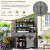 Garden Potting Bench with Storage — Gray