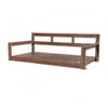 Acacia Wood Porch Swing Bed — Twin Size