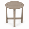 16-Inch HDPE Round Outdoor Side Table for Patio, Porch or Poolside