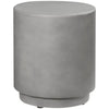 Concrete-Look Side Table, Light Gray