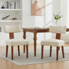 Linen Armless Dining Chairs, Set of 2 — Beige