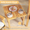 Acacia & Wicker Bistro Set — 3 Piece