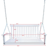 Porch Swing Bench — White