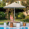 Hotel Swimming Pool Aluminum Long-handled Outdoor Umbrella Beach Courtyard Sunshade Villa Camping Outdoor Furniture