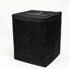 FlameHaven Wicker Propane Fire Pit Column with Glass Wind Guard