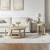Oak Round Coffee & Side Table Set (2-Piece)