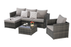 Outdoor Patio Seating Set 3-piece set with Cushions for Patio, Garden