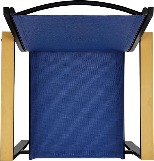 4-Piece Outdoor Textilene Patio Conversation Set with Loveseat & Table