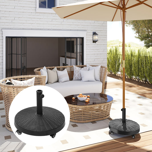 20.5" Heavy Duty Rolling Umbrella Base with Locking Wheels