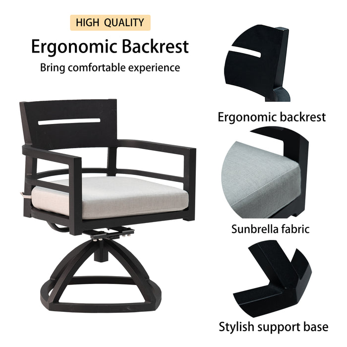 Sunbrella Ember Black Cushions