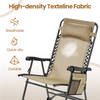 Rocking Lounge Chair with Adjustable Headrest Pillow