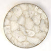 White Agate LazySusan | Countertop | Turntable | Centerpiece |