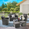 Planter Glass Light Gray 6-piece set for Indoor, Outdoor or Decorative