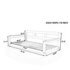 Acacia Wood Porch Swing Bed — Twin Size