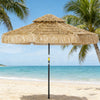 8.5 Ft Thatched Straw Tassel Patio Umbrella