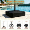 15x9 ft Double-Sided Tiki Patio Umbrella with Weighted Base