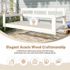 Acacia Wood Porch Swing Bed — Twin Size