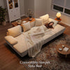 112-Inch U-Shaped Sleeper Sectional with Double Chaise