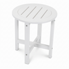 16-Inch HDPE Round Outdoor Side Table for Patio, Porch or Poolside