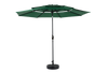 9 Ft 3-Tier Auto-Tilt Patio Umbrella, Dark Green